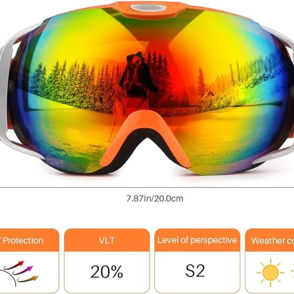 Ski snowboard goggles UV400 protect